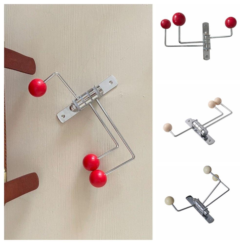 Iron Art Decorative Metal Rotating Hook Space Saving Hat Holder Rack Wall Hook  Entryway