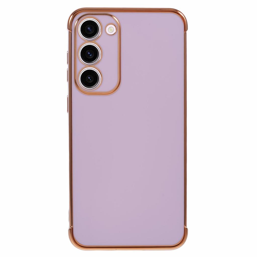 For Samsung Galaxy S23 Case Electroplated Frame TPU Soft Phone Cover