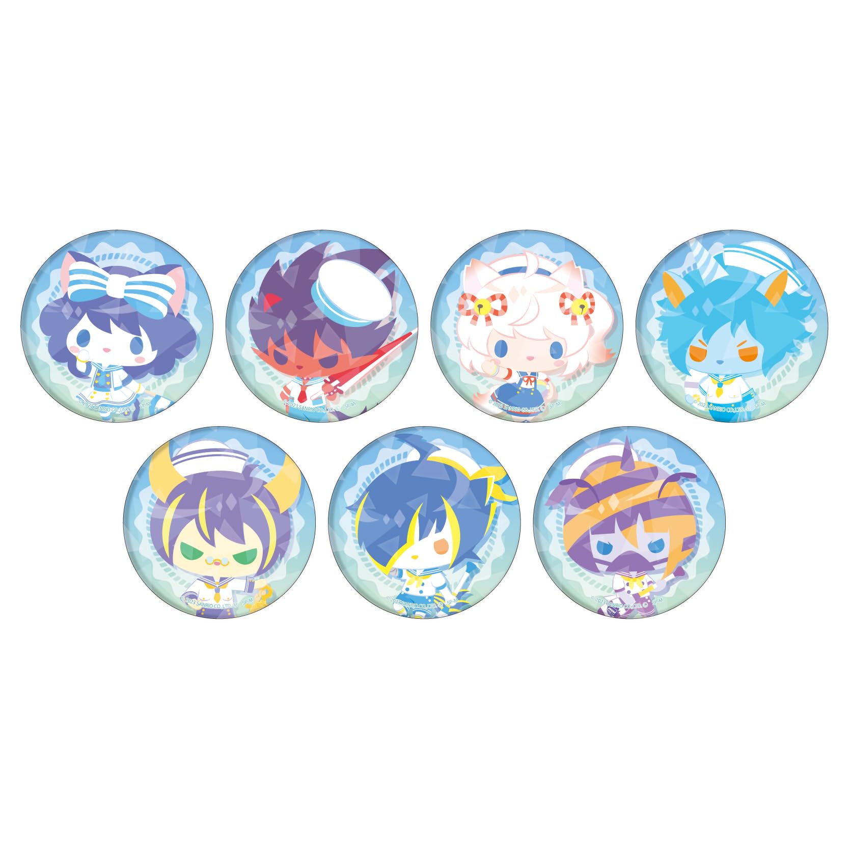 

SHOW BY ROCK 02 Marine ver. [Original illustration] Hologram can badge [57mm] BOX of 7