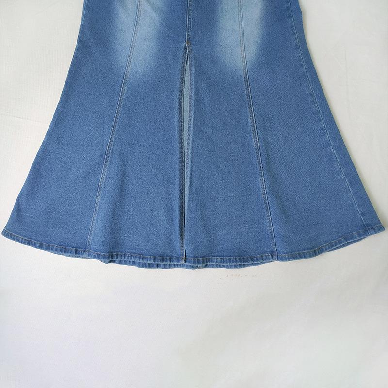 Women's Spring Slim Fit Retro Fishtail Denim Skirt