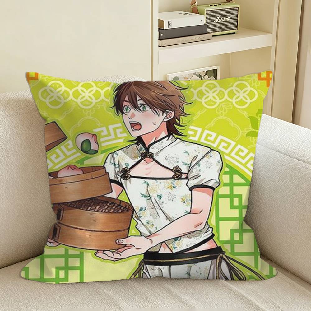 YURI BL Anime YYarichin BClub Square Sofa Pillow Cover Solid Color Living Room Home Decor Cushion Case