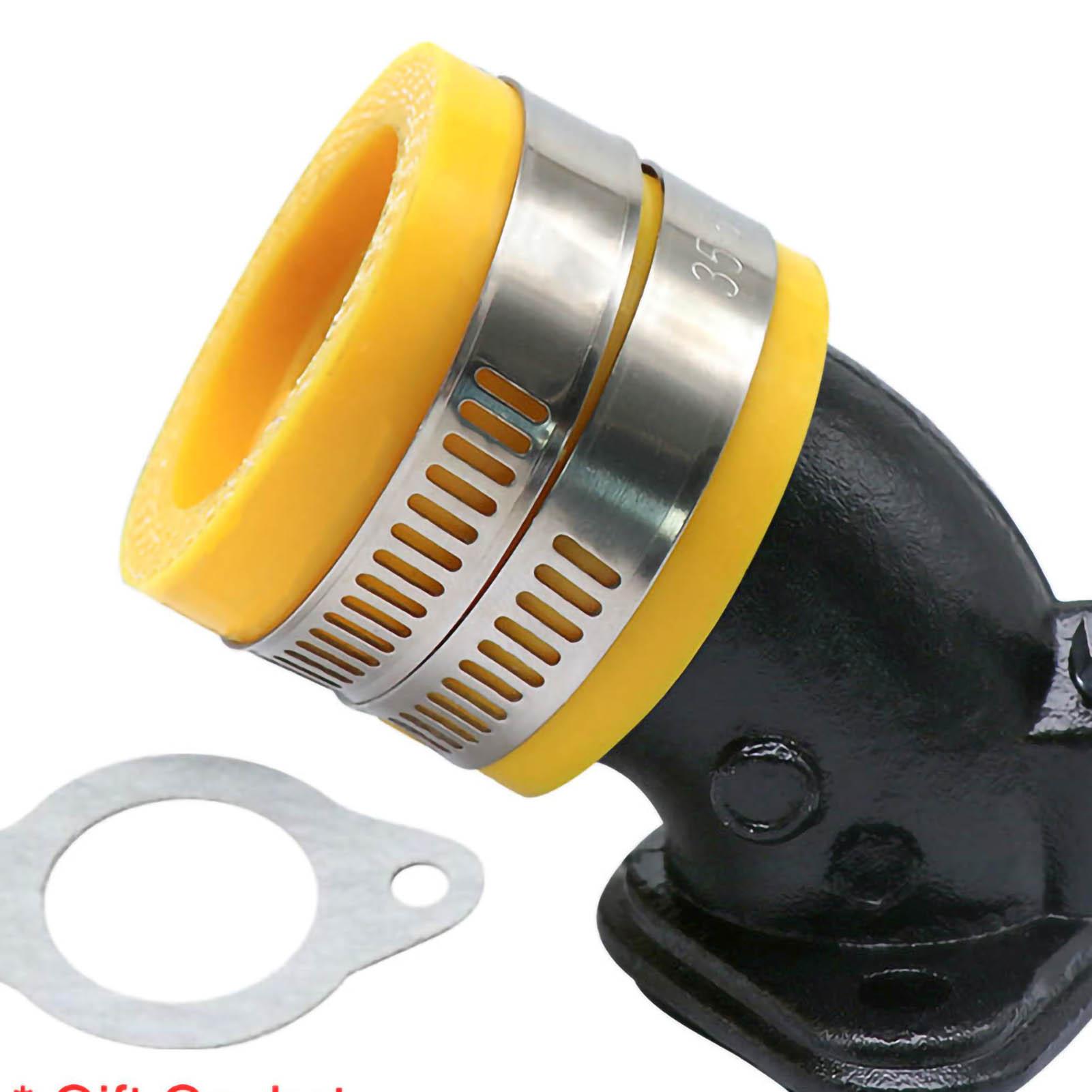 

Carburetor Interface Carburetor Intake Adapter Connector Joint Boot for Motorcycle Yellow