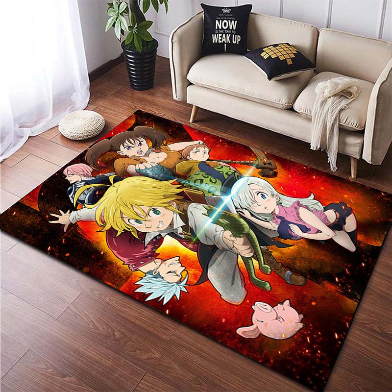 Demon Slayer Custom Carpet Living Room Carpet  Camping Mat Kitchen Mat Yoga Mat Washroom Floor Mat Decoracion Room Kitchen Mat