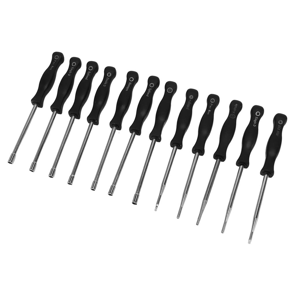 Vergaser Einstellset mit 12 Schraubendrehern 1 Drahtbürste Komfortgriff Vergaser Reparatur