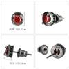 Royal Stag ZEST Red Cubic Zirconia Stud Earrings in Silver 925, Men's, Single Ear