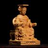 Natural Boxwood Chinese Goddess Mazu Statue Traditional Culture Mazu  Wooden Carvings Sea Goddess Home Room Decoration Figurines