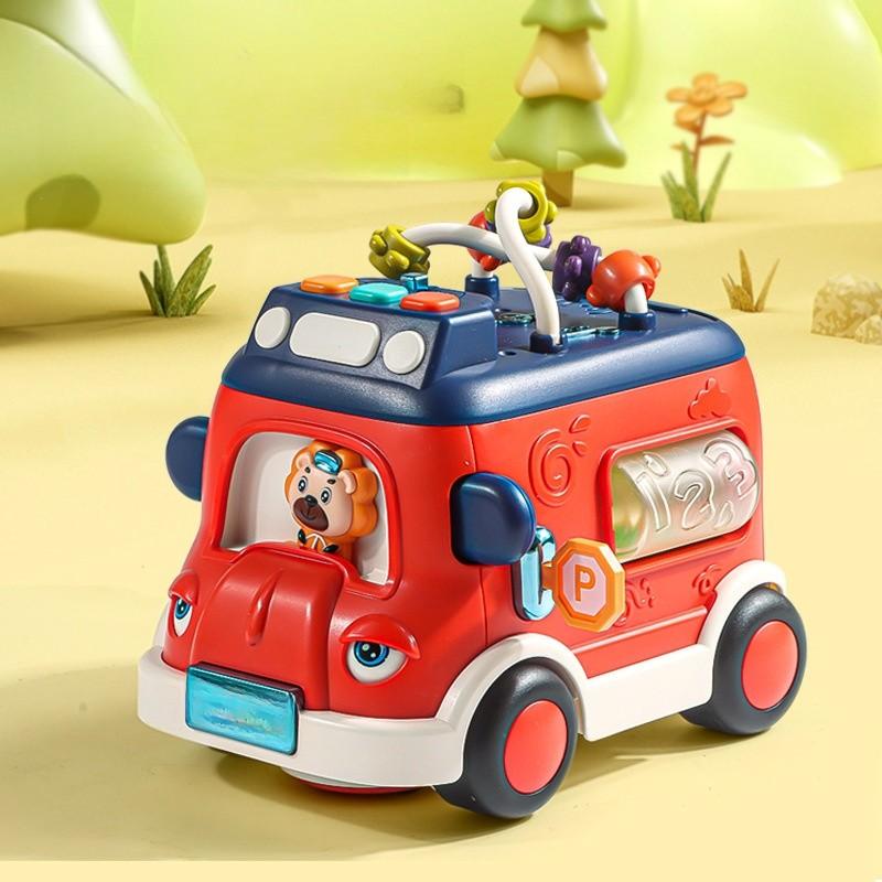 Pädagogisches Spielzeug Kinder Schulbus Elektrisches Bewegliches Spielzeug Für Kleinkinder Und Baby Lernen