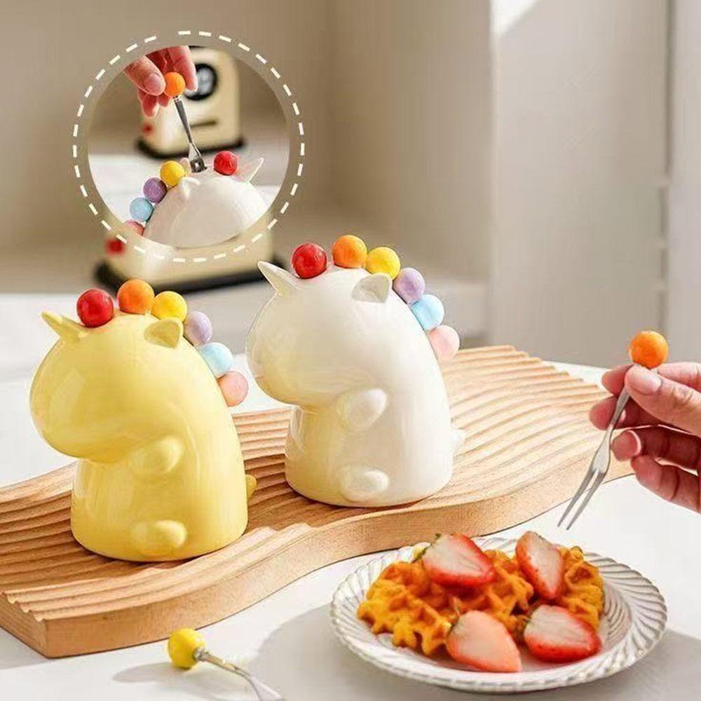 Mini Cake Forks Set Plastic Dessert Fork Kawaii Fruit Forks  Household