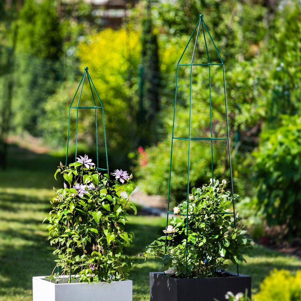 KADAX Metal Garden Pergola Pyramid For Climbing Plants Roses Column For Garden