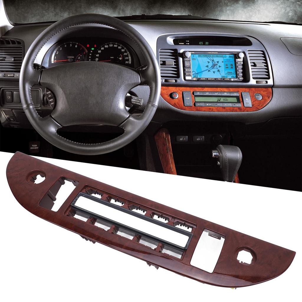 AC Heizung Klimabedienfeld Abdeckung Kunststoff Mahagonifarbe Verschleißfest Zentralbedienfeld Abdeckung für XV30 2001-2006