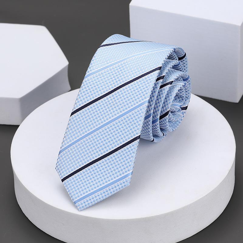 Korean Version Of Casual 5Cm Men'S And Women'S Business Dress Groom Wedding Stripe Hand Play Work Narrow Lazy Solid Color Tie