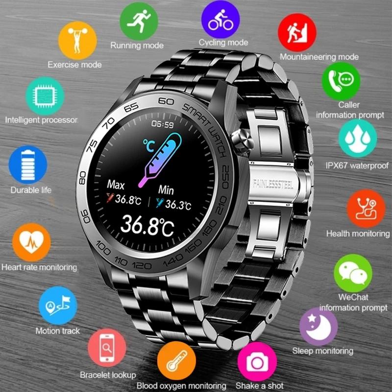 LIGE Смарт-часы с GPS, записью спортивных треков, мужские ...