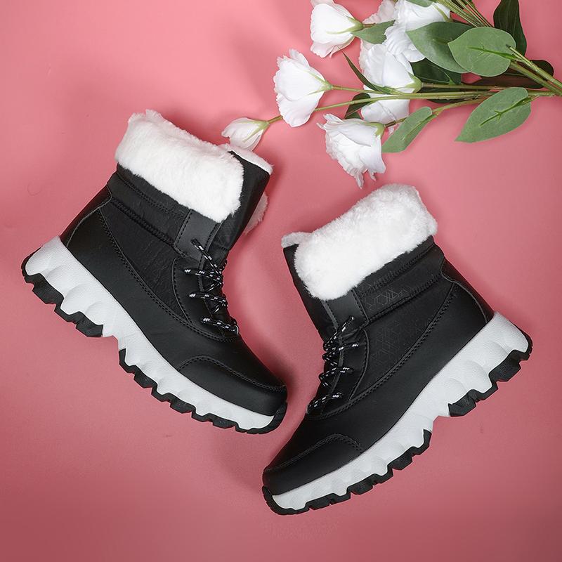 Women's Winter  Casual Snow Boots Warm Plush Outdoor Hiking Boots