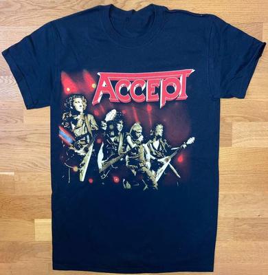 Vintage Accept Band Member Unisex Shirt Short Sleeve Black S-5XL AA350 Unisex T-Shirt