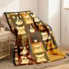 French Bulldog Blanket Ultra-Soft Flannel-Like Plush Texture All-Season Luxury Dog And Throw for Home Camping Office Machine Washa