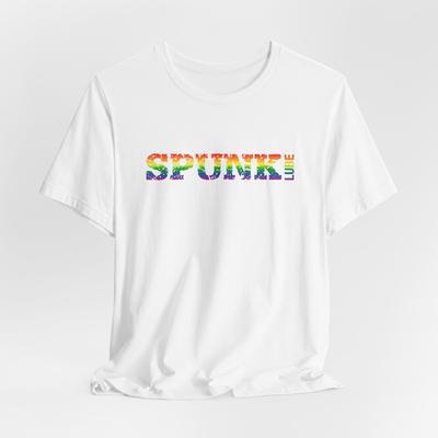 T-shirt Unisex Spunk Lube LGBTQ+, Maglietta Pride, T-shirt Arcobaleno LGBTQ, Pride LGBT