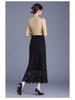 Black Lace Floral Mermaid Midi Skirt - 2026 Spring High-Waist, Slimming, Hip-Hugging Design