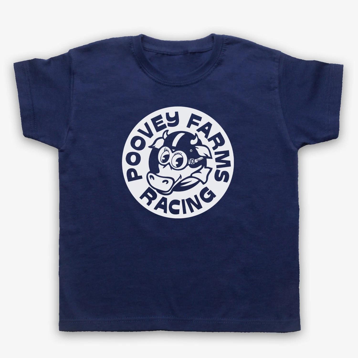 Poovey Farms Racing Funny Arch Kids Children s T-shirt All Sizes Cols 120