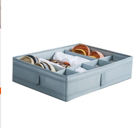 

Коробка для хранения и сортировки нижнего белья и носков для дома, тканевый органайзер с разделителями, разделитель для ящика для нижнего белья и трусов