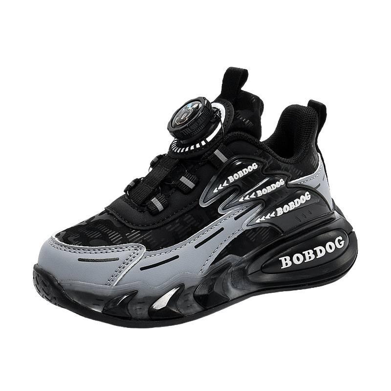 Babu Bean Boys Sneakers 2025 Autumn New Children's Leather Surface Waterproof Student Girls Versatile Running Shoes