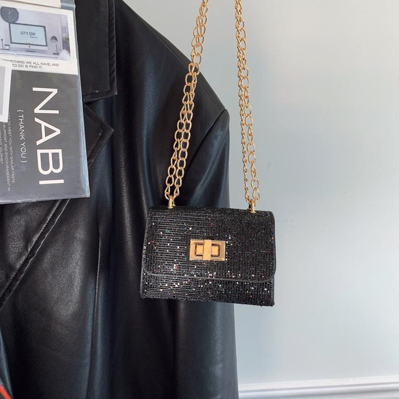 

Нишевая корейская высококачественная изысканная портативная сумка через плечо на цепочке высокой стоимости, женская универсальная, весна-лето 2025 чёрный