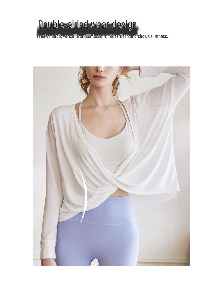 Women’s Spring/Summer Backless Flowy Yoga Top for Outdoor Pilates & Fitness