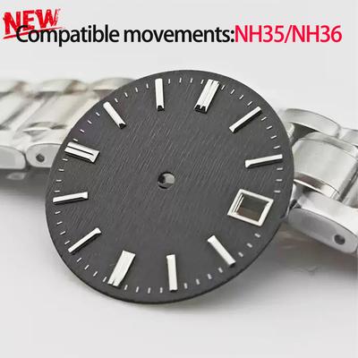 NH35 Dial 28.5mm Dial Watch S Dial Green Luminous Dial Suitable for NH35 NH36 Movement Watch Accessories