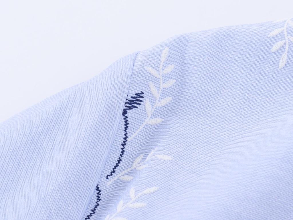 2026 European & American Style Versatile Embroidered Printed Shirt