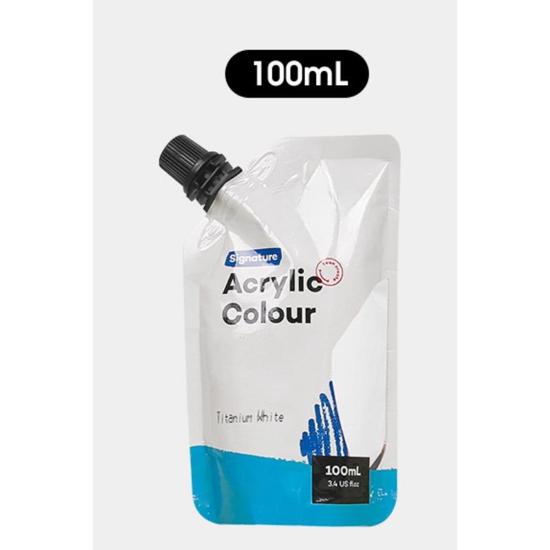 100ml Self-supporting Bag Waterproof Acrylic Paints Portable Small Packaging Paint Supplement Bag Studio Classroom Art Supplies