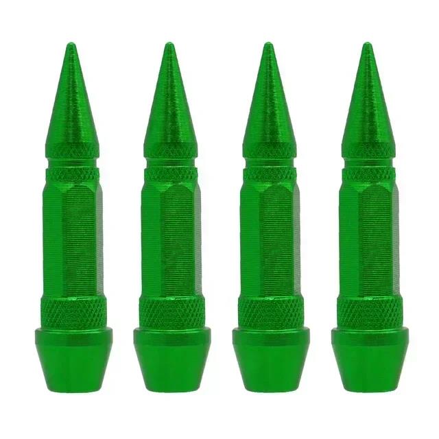 4pcs Car Tires Rim Valve Aluminum Car Wheel Tire Valve Caps Colorful Spiked Lug Nuts Wheel Air Valve Cover Automobile Parts Stem Caps1