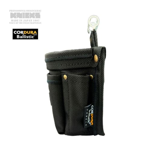 Knicks Aluminum Reinforced VA Small Waist Pouch, Cordura Ballistic Fabric, Black