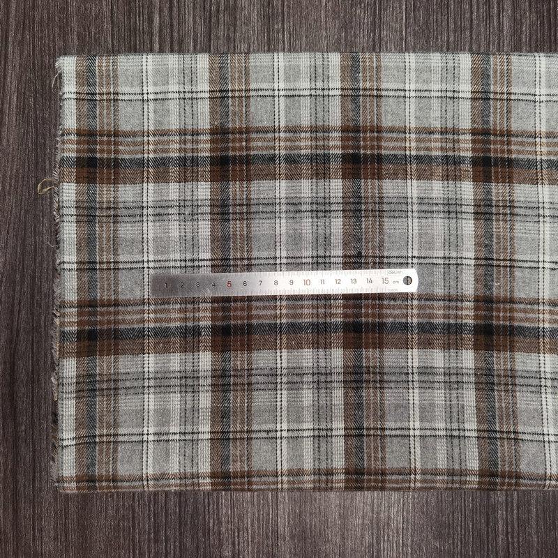 Nueva llegada: Tejido de Algodón Cepillado a Cuadros para Ropa Infantil y de Mujer - Tejido de Franela Jacquard Teñido en Hilo de Poliéster-Algodón.