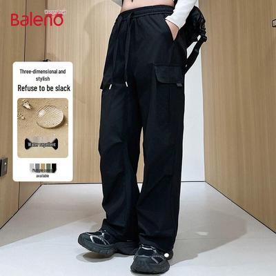 Baleno Men's Versatile Cargo Wide-Leg Casual Pants