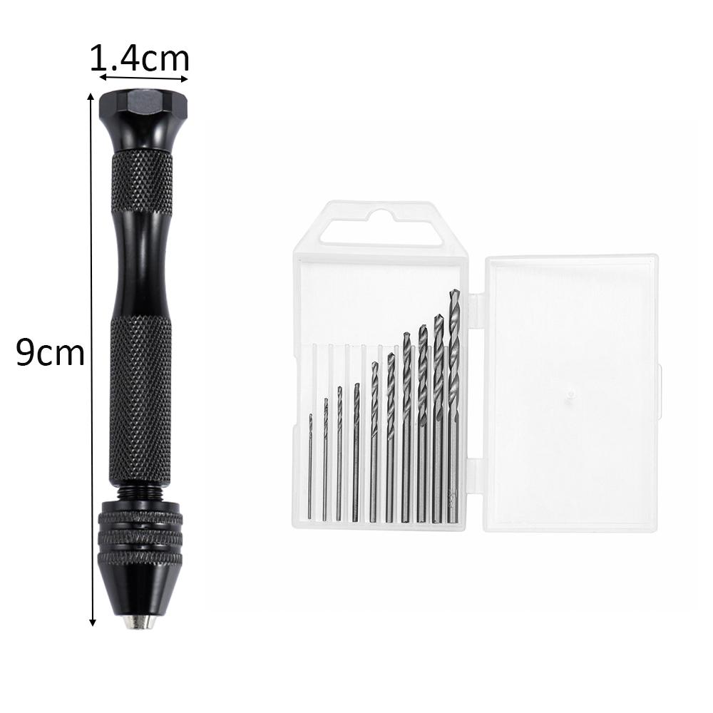 Metal Hand Drill Equipments UV Resin Mold Tools Set and Handmade Jewelry Tool with 0.8mm-3.0mm Drill Screw for Resin Casting