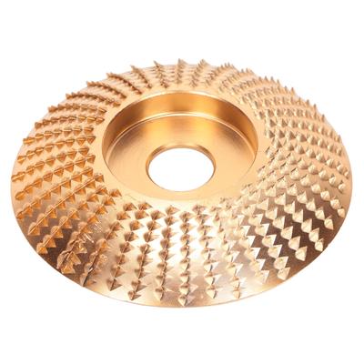 Meule Disque de scie en acier à haute teneur en carbone Nettoyage rapide Résistant à l'usure Courbé Or Travail du bois