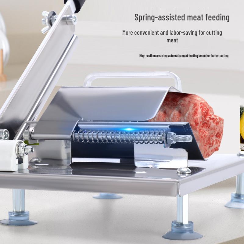 Multifunctional Stainless Steel Meat and Vegetable Slicer for Home and Commercial Use