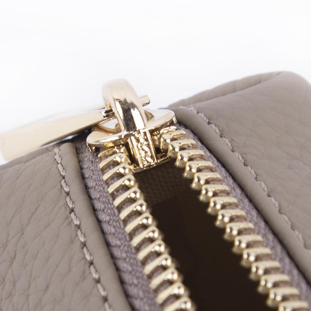 Lychee Grain Cowhide Makeup & Toiletry Bag for Lipstick & Cosmetics Storage