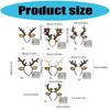 Festive Reindeer Antler Headband Set Includes Decorative Stickers Comfortable Cloth For Kids Adults Christmas Event