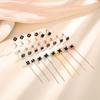 Korean Four-Leaf Clover Tassel Earrings - Sweet Flower Studs in Classic Style