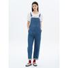 Ribbed Denim Overalls Blue