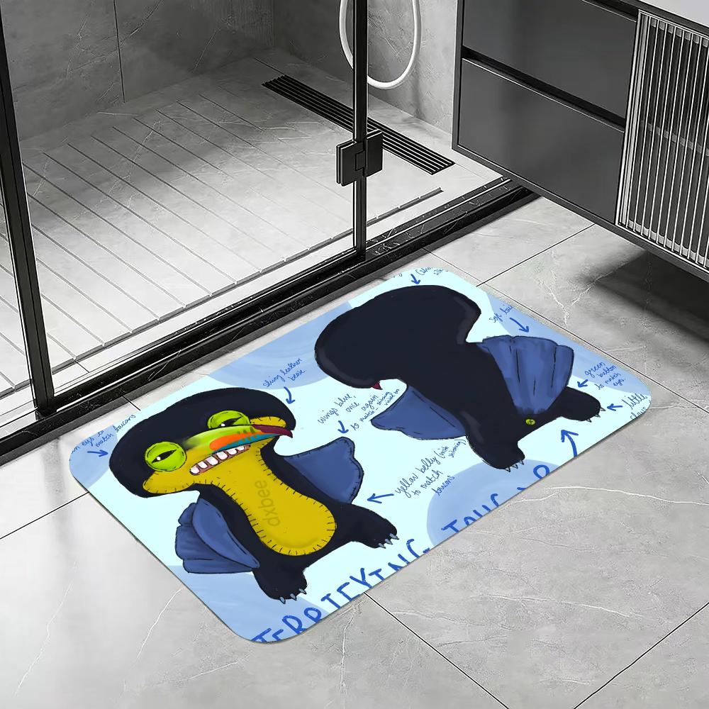Tappetino da Pavimento Anime F-fuggler, Tappetino da Bagno in Diatomea, Asciugatura Rapida Assorbente Antiscivolo Tappetino per Porta