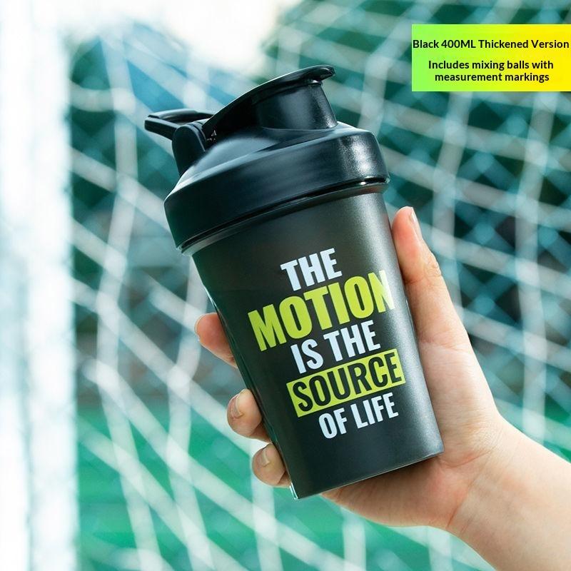 Portable Shaker Bottle With Measurement Markings Ideal Gift for Fitness Lovers Protein Meal Replacement