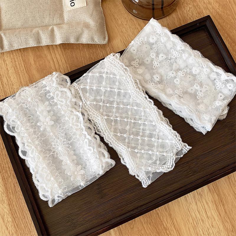 Fashion Y2K Long Lace Waistband Bow Floral Lace Waist Belt Tie Up Thin Dress Jeans Belt Summer