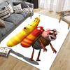 Larva Flannel Pattern Square Carpet,Area Rug,Carpet Rug for Living Room Bedroom Sofa Playroom Decor,Non-slip Floor Mat
