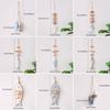 1pc Creative Mediterranean Fish Pendant Wood Carving Figurine Ocean Theme Accessories Shell Wall Hanging Home Decoration
