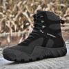 Kids Shoes Mens High-Top Hiking Boots Winter Outdoor Trekking Shoes Non-Slip Thick Sole Snow Trail Camping