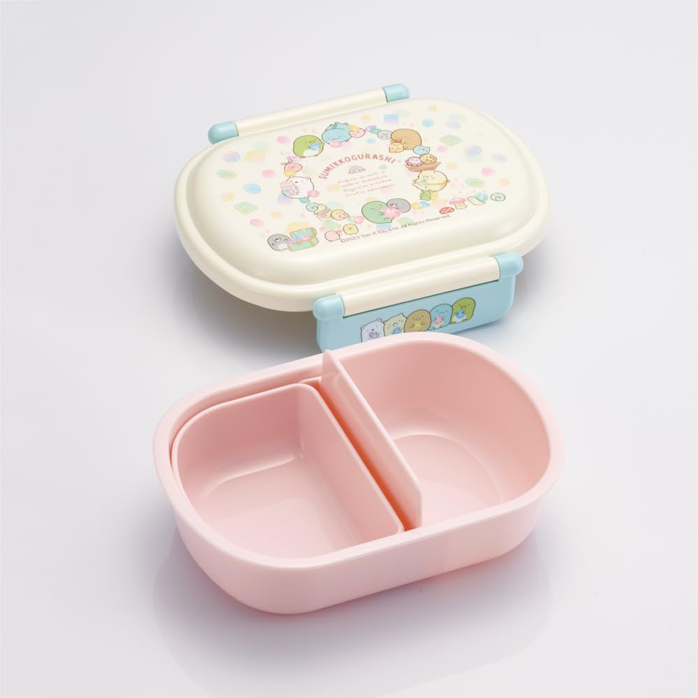 Skater Lunch Single Soft Dome Sumikkogurashi House Made In Japan Kids' Box, Tier, 360ml, Shape, Mole's Design, Antibacterial, (QAF2BAAG-A)