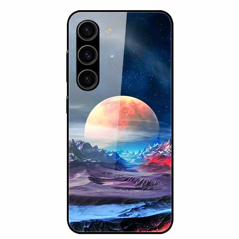 For Samsung Galaxy S25 Plus Case Tempered Glass Hard Phone Cover for Samsung S25 Ultra 5G Back Cases for GalaxyS25 S 25 S25Plus