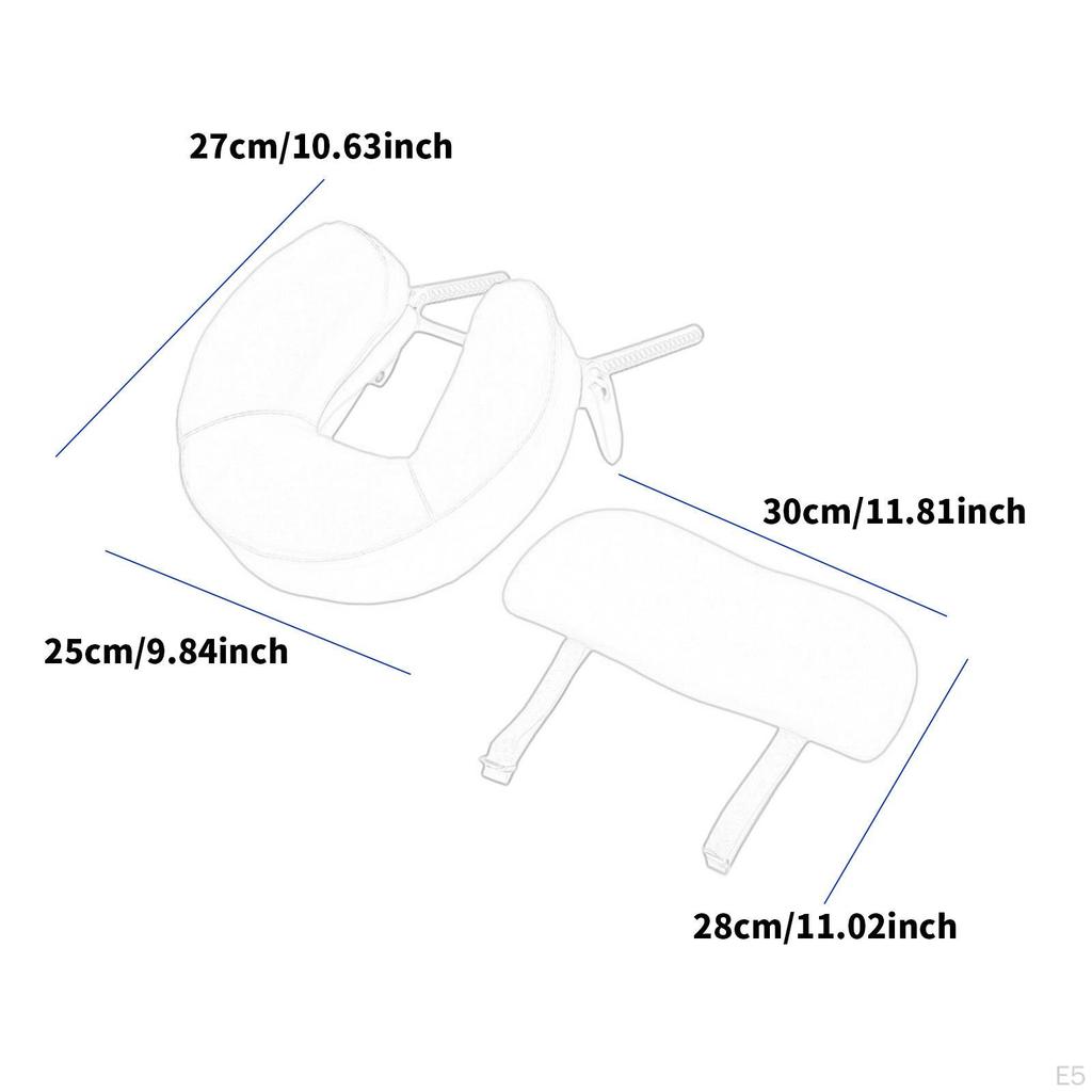 Face Cradle and Cushion Adjustable Headrest Support Bracket for Home