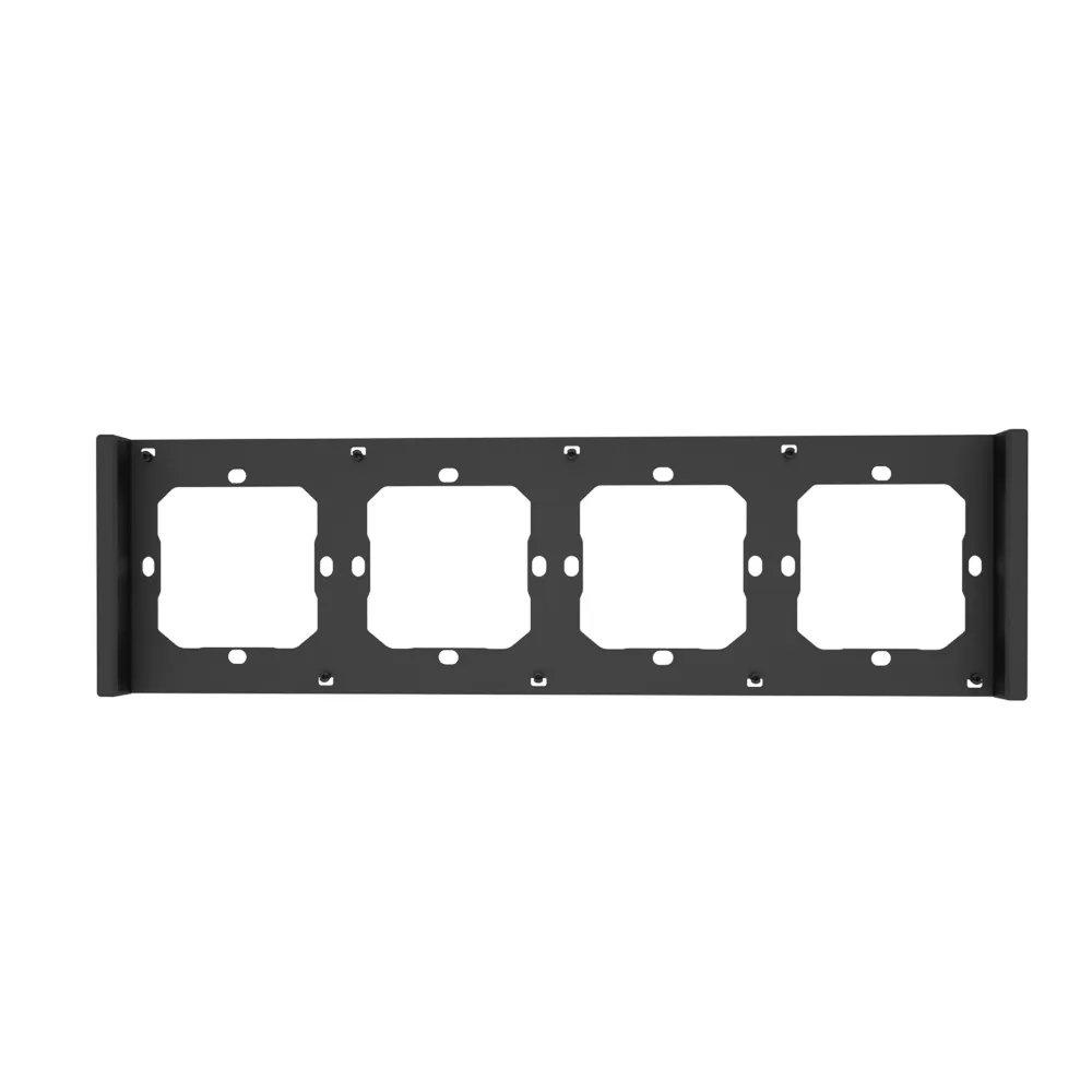 Quadruple mounting frame for installing M580 wall switches
